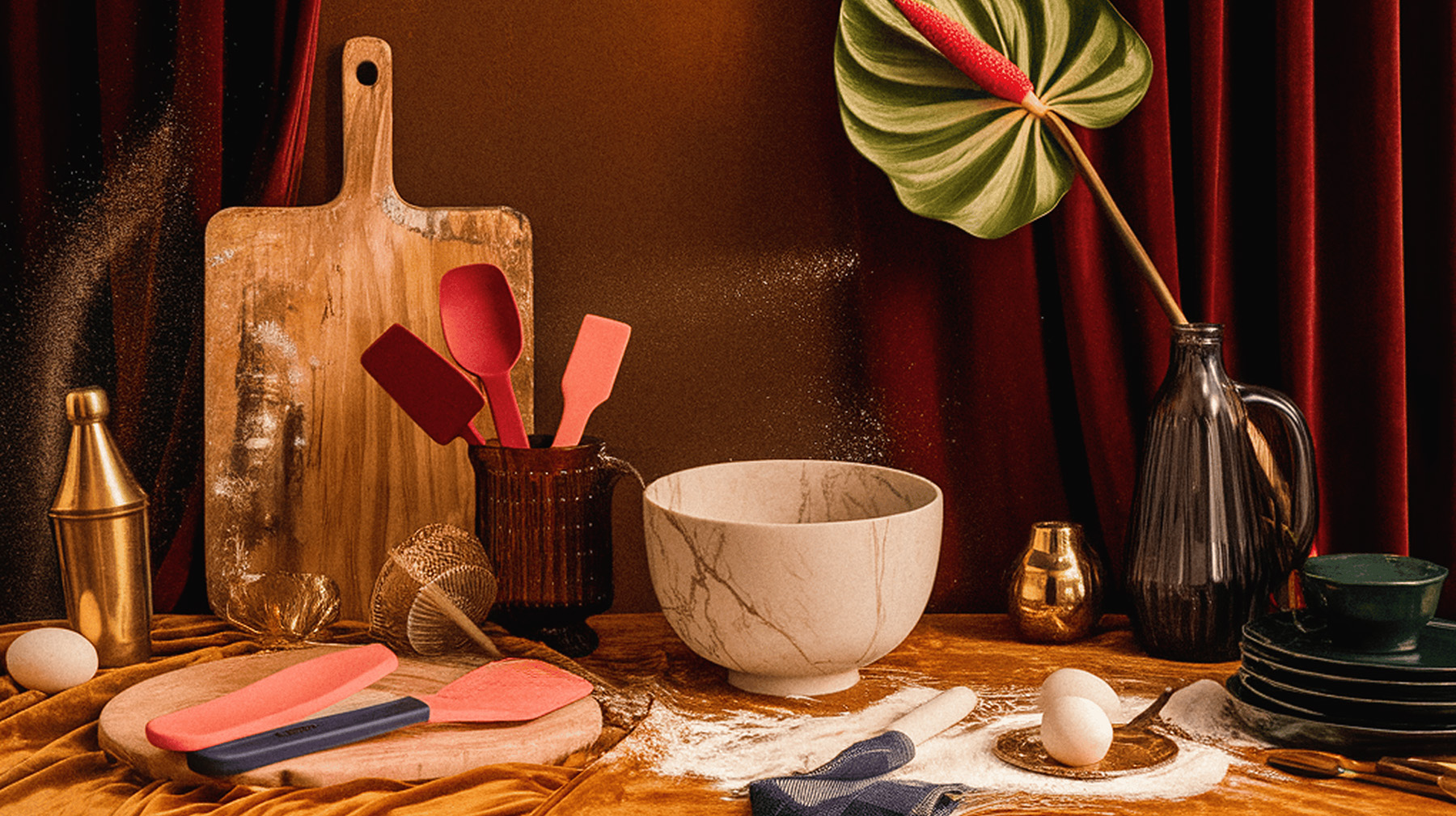 Pricing strategy still life with baking tools