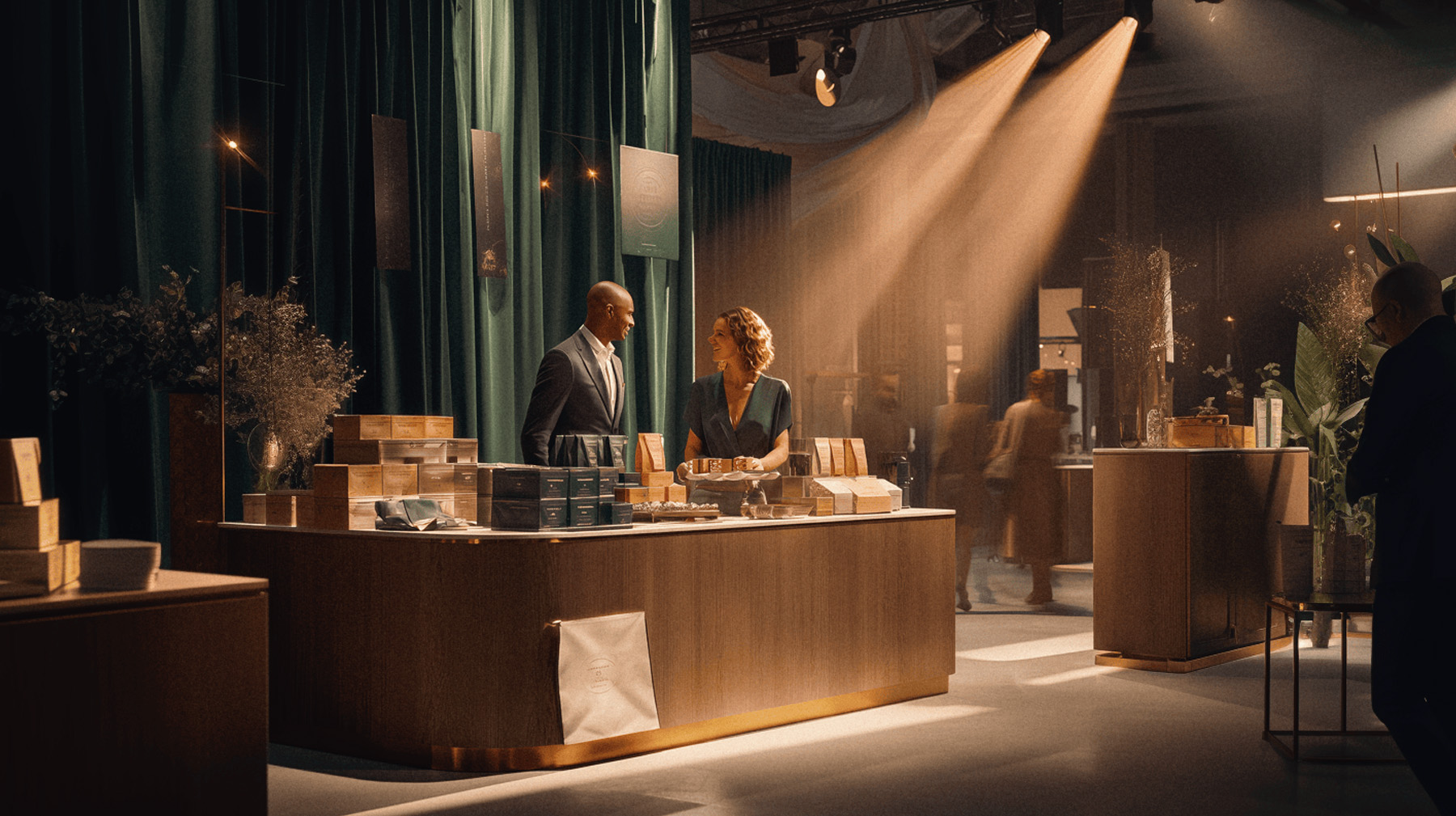 Beautiful trade show booth