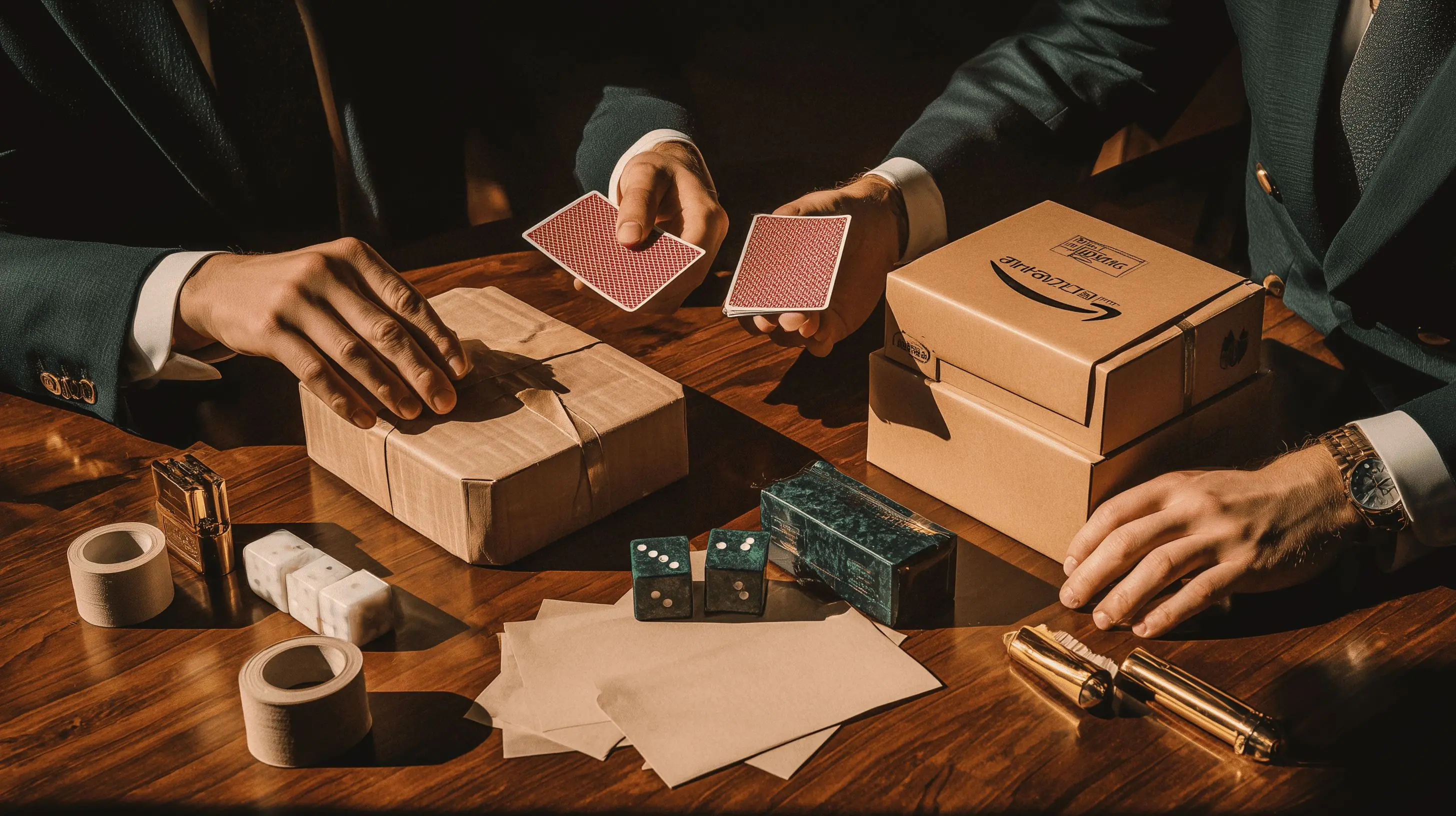 Data cards laid out on a table representing demand signals across sales channels