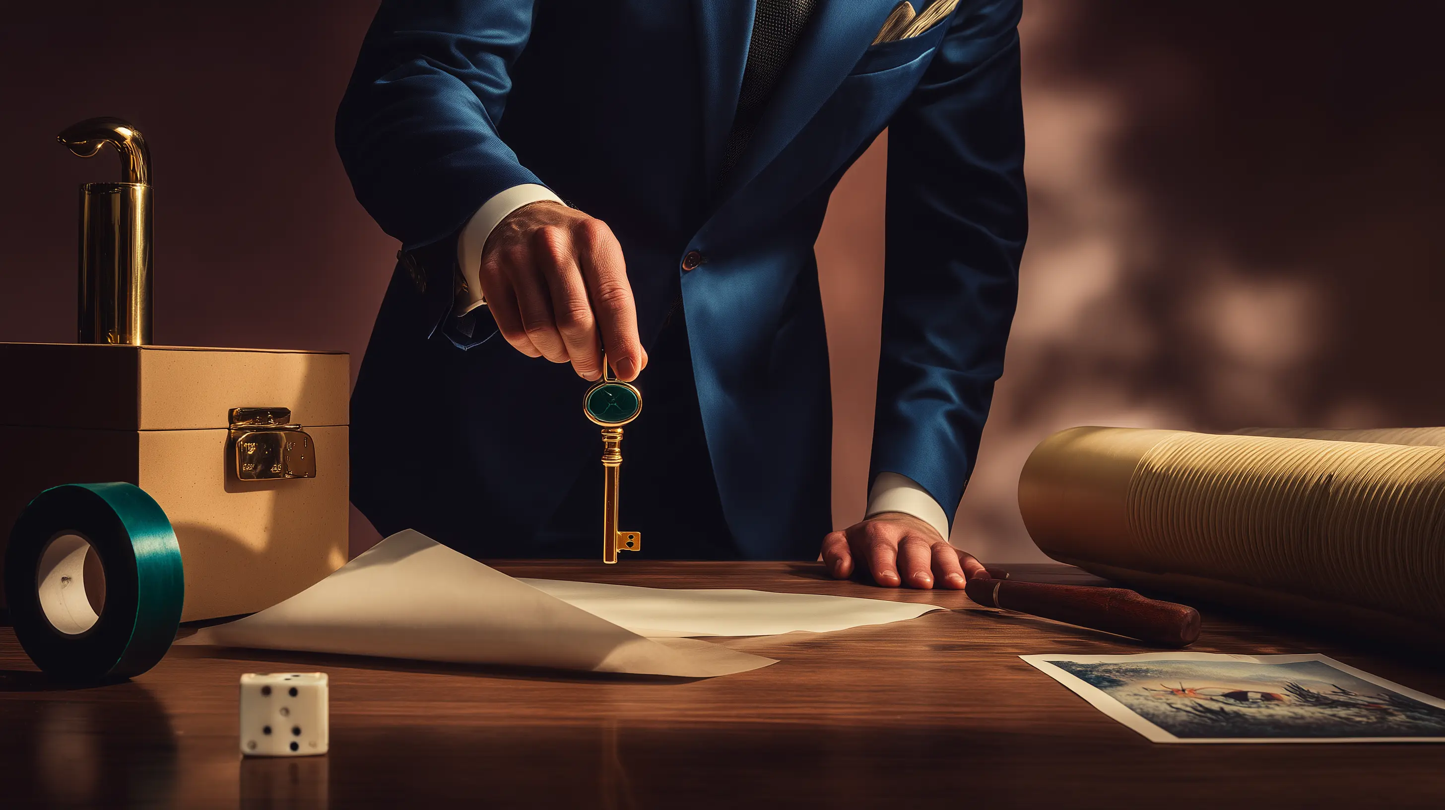 A business professional reviewing trade compliance paperwork