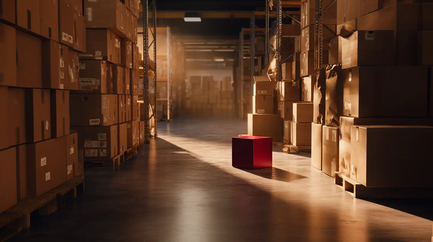 Imported goods on a warehouse aisle representing customs duty processing
